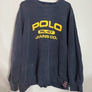 Men's Vintage Polo Jean Co. pullover crewneck sweater | XL